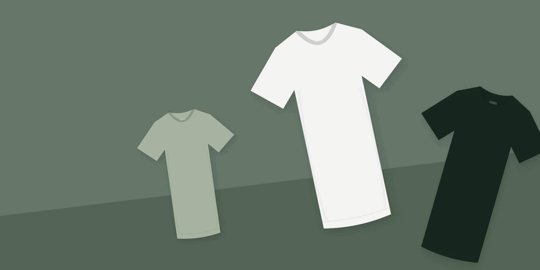 Everyday cotton essentials in black, white and sage
